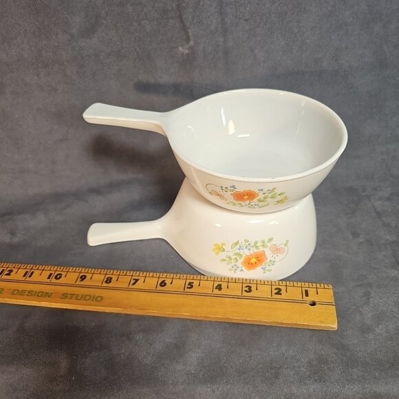 Vtg CORNINGWARE Wildflower P-82-B 1.5P SAUCE PAN & P-81-B 1P Sauce-skillet/1-Lid - Picture 11 of 12